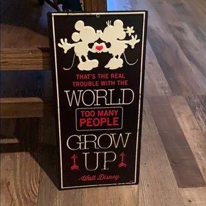 Tin Disney Sign!  13inch x 6inch